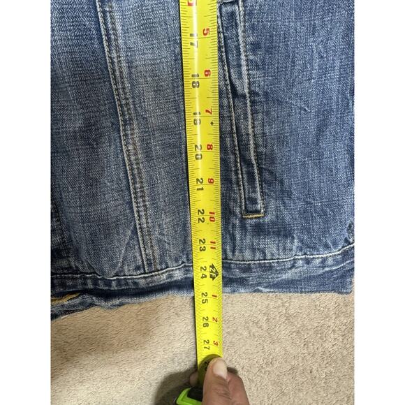 2014 American Eagle Outfitters Denim Athletic Fit Jacket Mens Large Blue Jean - Picture 8 of 8